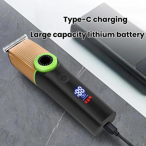 5 In 1 Multifunctional Rechargeable Hair Clipper With Digital Display IPX6 Waterproof Nose & Body Hair Trimmer