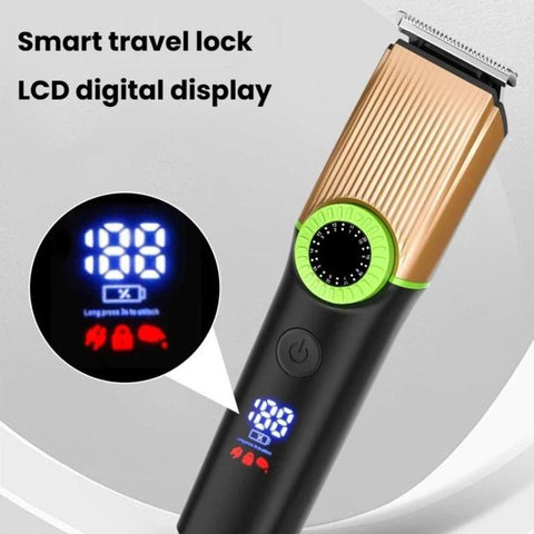 5 In 1 Multifunctional Rechargeable Hair Clipper With Digital Display IPX6 Waterproof Nose & Body Hair Trimmer