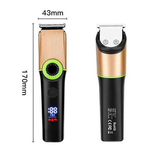 5 In 1 Multifunctional Rechargeable Hair Clipper With Digital Display IPX6 Waterproof Nose & Body Hair Trimmer