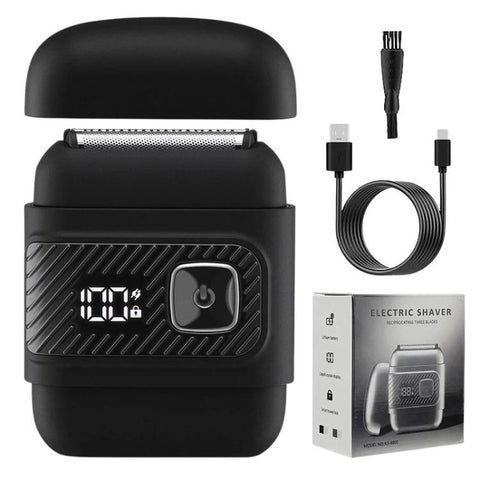 KS-8800 3 Blade Heads Reciprocating Electric Shaver With LCD Display IPX6 Waterproof Razor