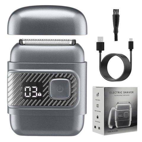 KS-8800 3 Blade Heads Reciprocating Electric Shaver With LCD Display IPX6 Waterproof Razor