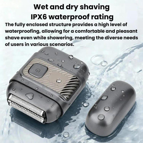 KS-8800 3 Blade Heads Reciprocating Electric Shaver With LCD Display IPX6 Waterproof Razor