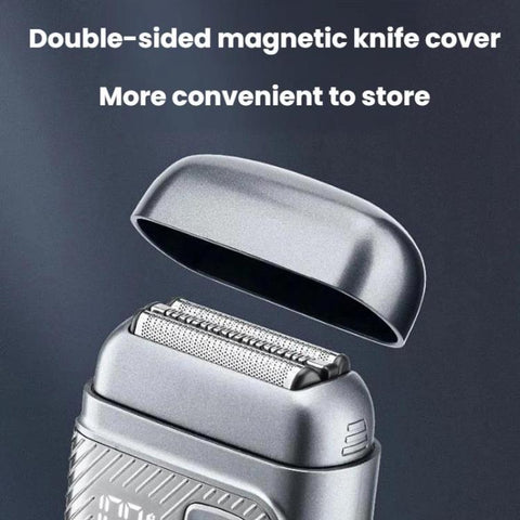 KS-8800 3 Blade Heads Reciprocating Electric Shaver With LCD Display IPX6 Waterproof Razor