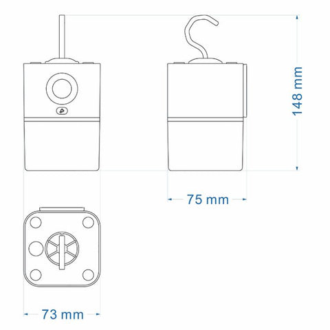 5W Rechargeable Hanging Sensor Night Light for Outdoor Camping