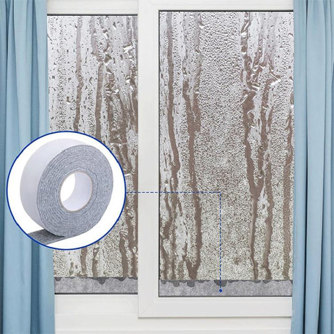 Windows Self-Adhesive Anti-Condensation Water Absorption Strips Moisture Absorption Felt Strips For Bedroom Bathroom, 3pcs
