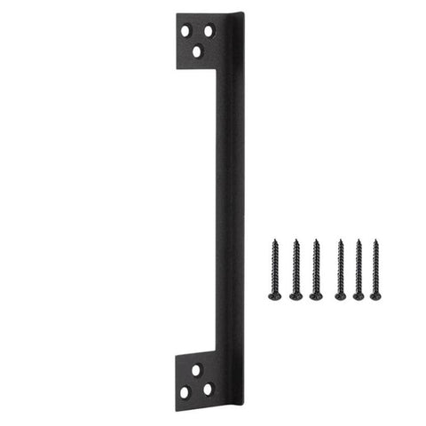 L-Shaped Stainless Steel Door Latch Protector Cover Outswing Door Lock Latch Protector, 7 inch, 11 inch