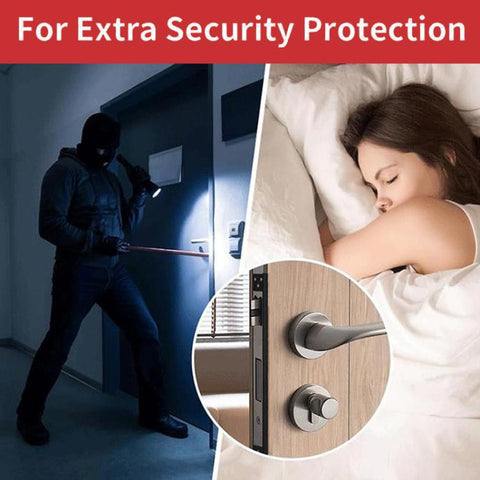 L-Shaped Stainless Steel Door Latch Protector Cover Outswing Door Lock Latch Protector, 7 inch, 11 inch