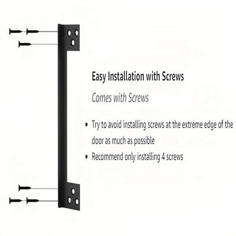 L-Shaped Stainless Steel Door Latch Protector Cover Outswing Door Lock Latch Protector, 7 inch, 11 inch
