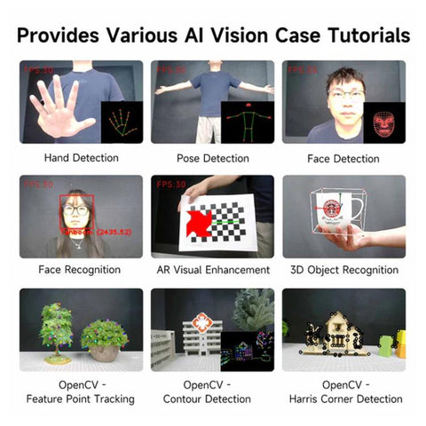 YAHBOOM Industrial USB AI Vision Camera 5MP Distortion-Free Lens, Above 2K Resolution For Raspberry Pi/Jetson/RDK/PC, 5MP No Tripod, 5MP With Metal Tripod