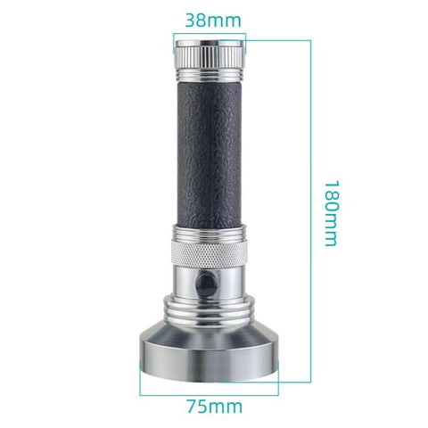 100 LED Aluminum Alloy Banknote Detector UV Flashlight