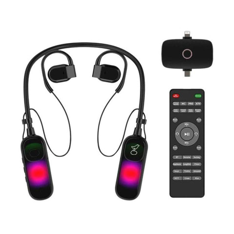 Live Broadcast All-In-One Headset With Sound Card Wireless Neck-Worn Microphone, G10T