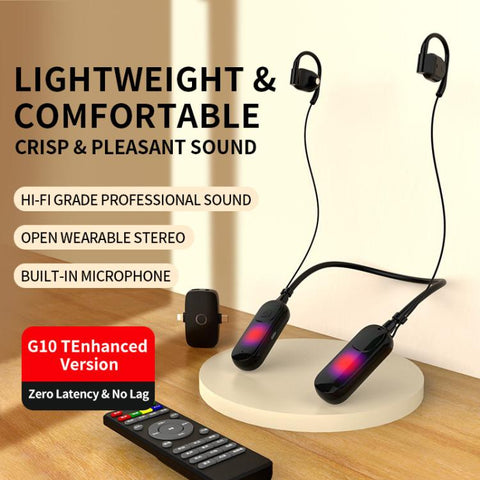 Live Broadcast All-In-One Headset With Sound Card Wireless Neck-Worn Microphone, G10T