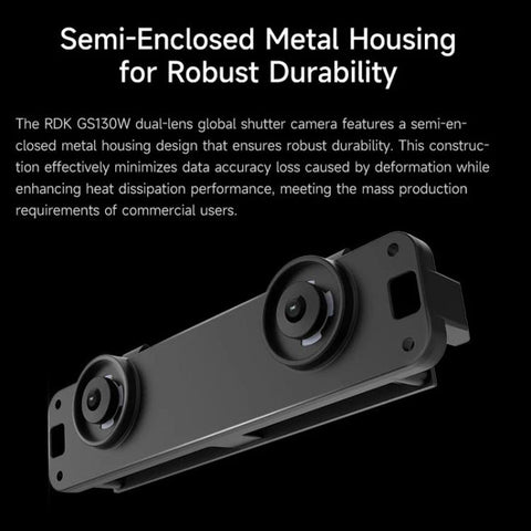 YAHBOOM D-Robotics RDK GS130W Stereo Camera For RDK X5/S100 P Dual 1.3MP Color Sensors, GS130W