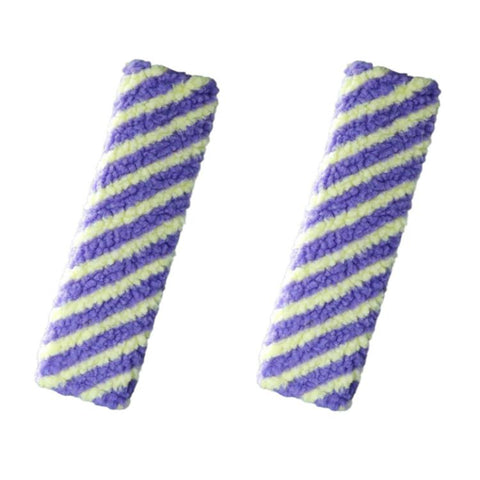 2pcs Car Seatbelt Lamb Wool Shoulder Pad Decoration