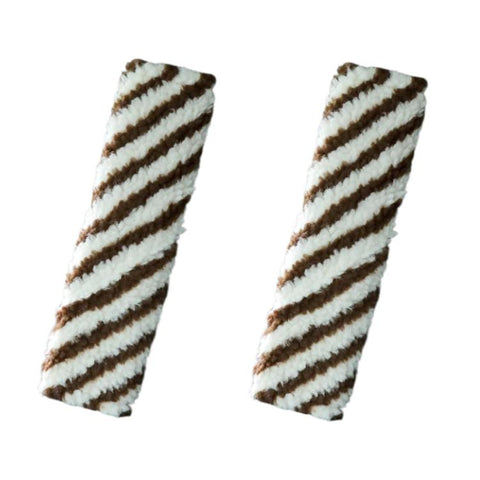 2pcs Car Seatbelt Lamb Wool Shoulder Pad Decoration
