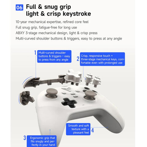 YAHBOOM Tri-Mode ROS Robot Controller Wireless Gamepad for Jetson, Raspberry Pi, Switch, PC