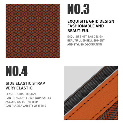 Car Storage Net Bag For Receipts Cards Mobile Phones Side Storage Pocket