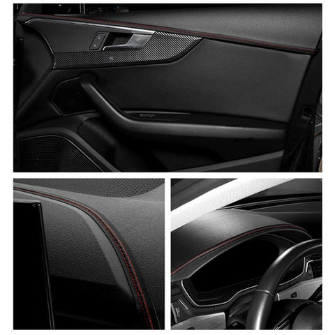 Car Door Center Console Gaps Leather Interior Trim Strips, 1M, 3M, 6M