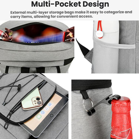 Vanaheimr 35L Insulated Backpack Cooler with Aluminum Foil Lining for Beach, Picnic & Camping
