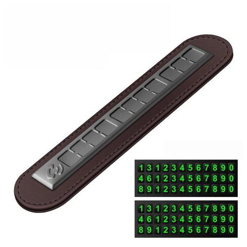 Cars Temporary Parking Phone Number Sign