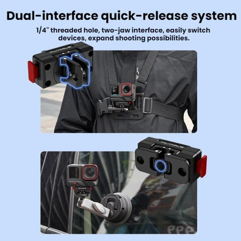 For Insta360 Ace Pro 2 / X5 Flymile Magnetic Extendable Rotating Quick-Release Base