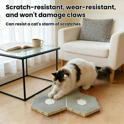 Interlocking Hexagonal Cat Scratcher Non-Slip Portable Washable Claw Grinding Board