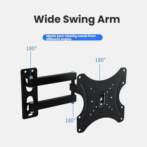 Articulating TV Wall Mount with Wide Swing Arm, Extends and Tilts for 14-55 Inch TVs and Monitors, 117B, 117B-2