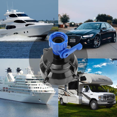 Snowflake Nozzle RV Sewage Pipe Cleaner With Control Valve