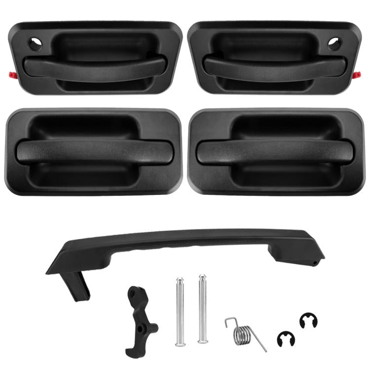 For Hummer H2 Car Exterior Door Handles Front And Rear Four Doors + Tailgate Handle Set 15104792/10360326