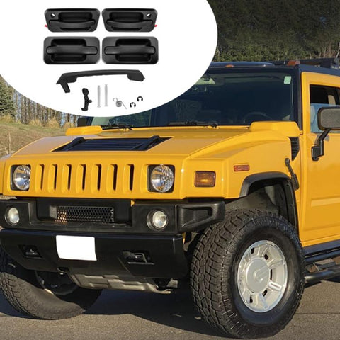 For Hummer H2 Car Exterior Door Handles Front And Rear Four Doors + Tailgate Handle Set 15104792/10360326