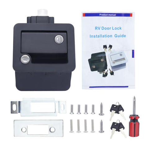 RV Trailer/Ship Cabin Inside And Out Double-Opening Silent Door Handle Lock