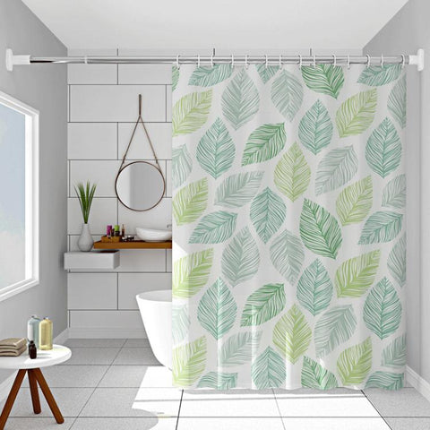 Bathroom Partition Mildew-Proof Waterproof No-Drill Thickened Shower Curtain, 120x180cm, 180x200cm