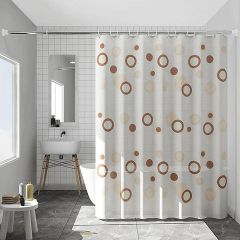 Bathroom Partition Mildew-Proof Waterproof No-Drill Thickened Shower Curtain, 120x180cm, 180x200cm