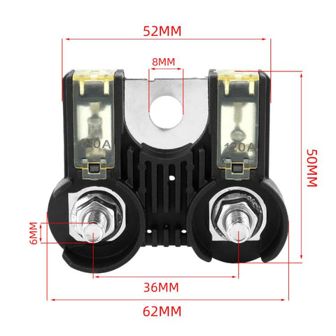 Automotive Pure Copper Battery Fuse Cable Circuit Breaker, 120A/180A, 100A/200A