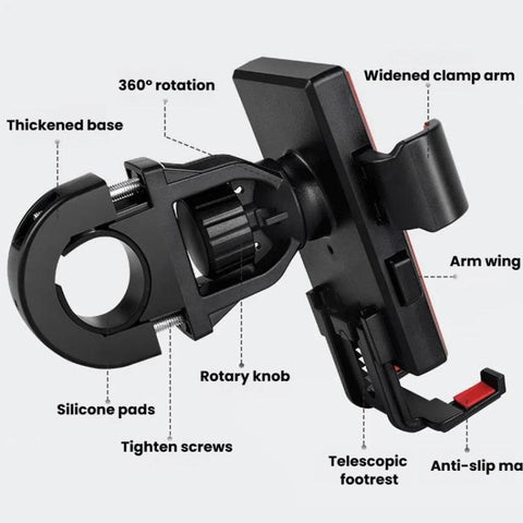 Truck Car Phone Holder Anti-Shake Handle Mount Navigation Bracket