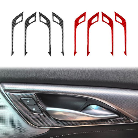For 2019-2024 Cadillac CT5 Left-Hand Drive 4pcs /Set Interior Door Handle Stickers
