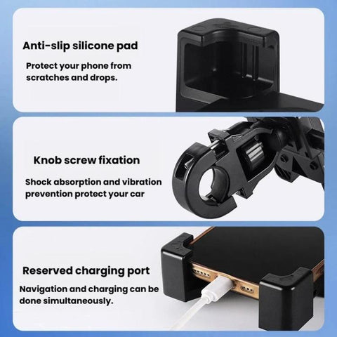 Truck Car Phone Holder Anti-Shake Handle Mount Navigation Bracket, Handle Mount