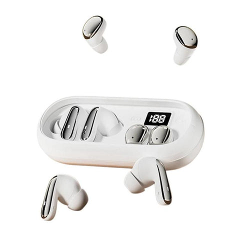 MD35 2pairs In-Ear Digital Display Noise Reduction Earphone Wireless Bluetooth Sleep Earbuds