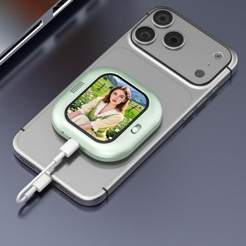 X3 Wired Smartphone Selfie Mirror Magnetic Rear Mounted Selfie Display, X3 Wired