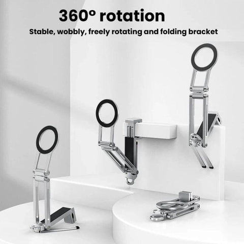 Foldable Ultra-Thin Desktop Phone Magnetic Stand Portable Tripod Phone Mount