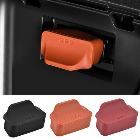5pcs Universal Car OBD Protective Cover Silicone Dustproof Protective Cap