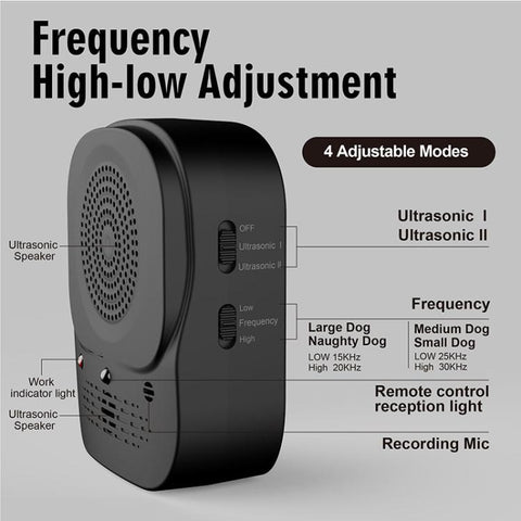 Outdoor Ultrasonic Automatic Detection Dog Training and Barking Stopper