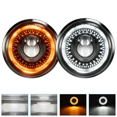 5.75-Inch High-Power Motorcycle Starry Sky Flowing Aperture Cut-Line Headlight, R25