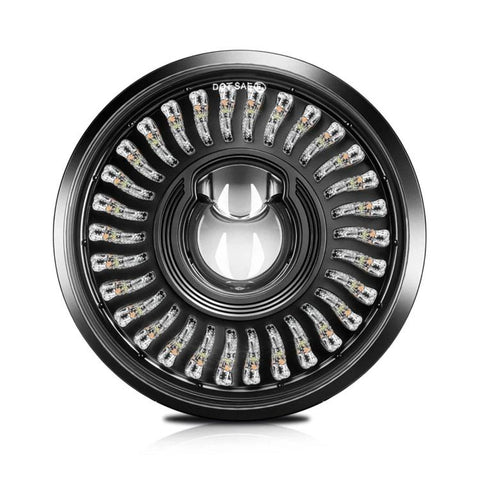 5.75-Inch High-Power Motorcycle Headlight With Flowing Light And Cut-Line Halo, R26