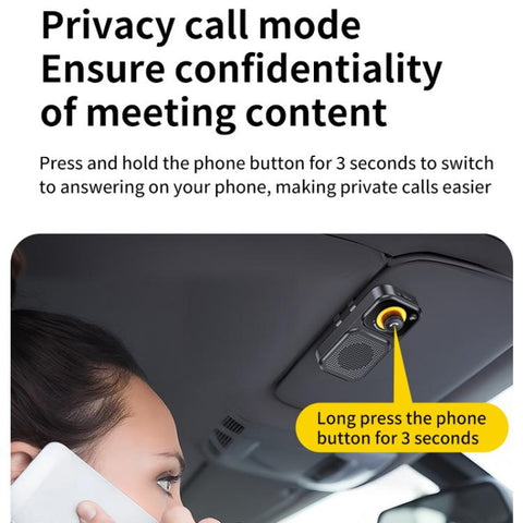 Sun Visor-Style Bluetooth Car Speaker For Hands-Free Calling And Navigation
