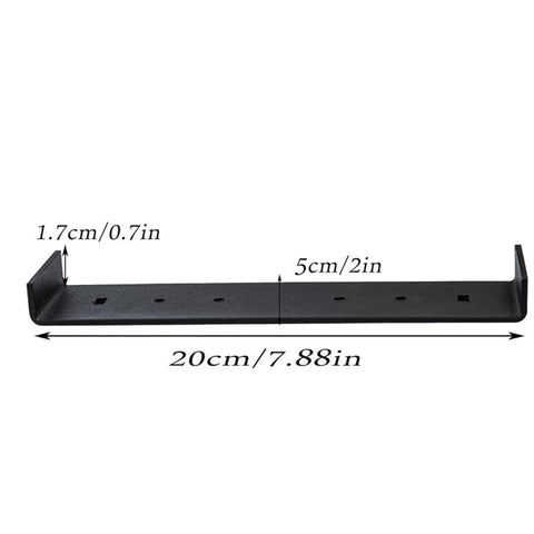 Heavy Iron Mailbox Mounting Bracket Supports Large Mailboxes Up To 8-Inch Wide, 200x50x17mm
