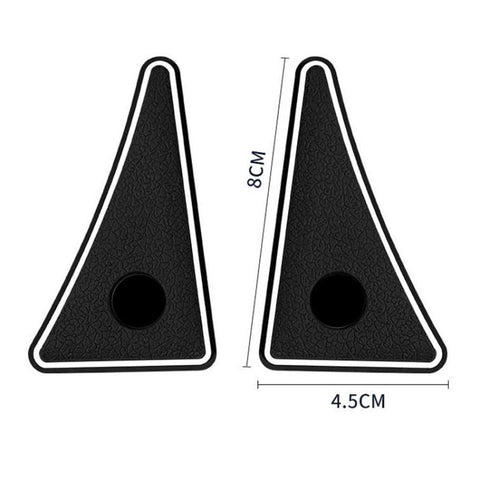 1pair Universal Car Door Corner Bumper Guards Anti-Scratch Decorative Stickers