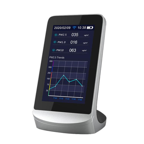 DM72B WiFi Version 10-In-1 Air Quality Monitor Support Tuya Smart App Control CO2, PM2.5, PM10, HCHO, TVOC Detector, DM72B WiFi