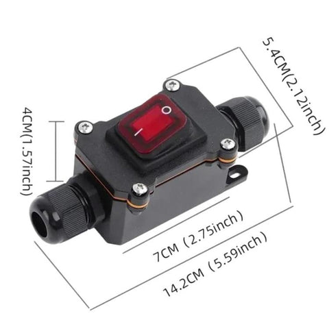 Car Rocker Power Switch IP67 Waterproof Junction Box, IP67 Waterproof Junction Box