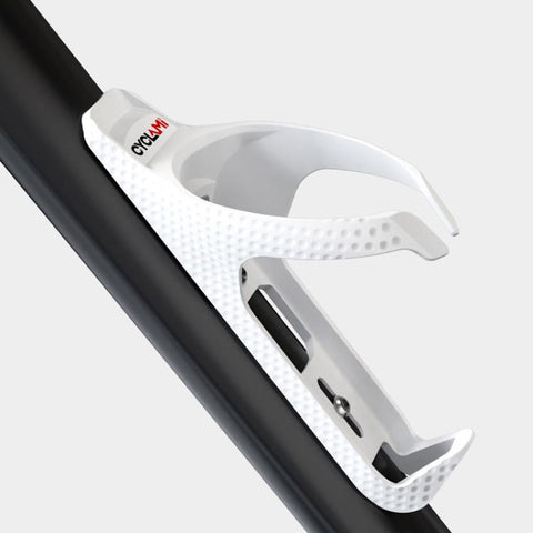 CYCLAMi Bicycle Water Bottle Cage Cycling Cup Holder, White, Black, Black+CYC-HB15 Tracker, White+CYC-HB15 Tracker